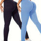 2 Packs Solid Color Skinny Leggings, Casual High Waist Stretchy Seamless Leggings, Women's Clothing-SNO-5