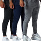 3PCS Mens Jogging Casual Pants Joggers Sweatpants Active Athletic Workout Sweatpants for Men-SNO-62