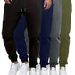 4 Pcs Mens Jogger Sweatpants Regular Fit Drawstring Deep Pockets Cotton Pants for Gym Workout Running-SNO-66