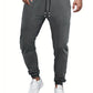 4 Pcs Mens Jogger Sweatpants Regular Fit Drawstring Deep Pockets Cotton Pants for Gym Workout Running-SNO-73