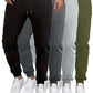 4 Pcs Mens Jogger Sweatpants Regular Fit Drawstring Deep Pockets Cotton Pants for Gym Workout Running-SNO-66