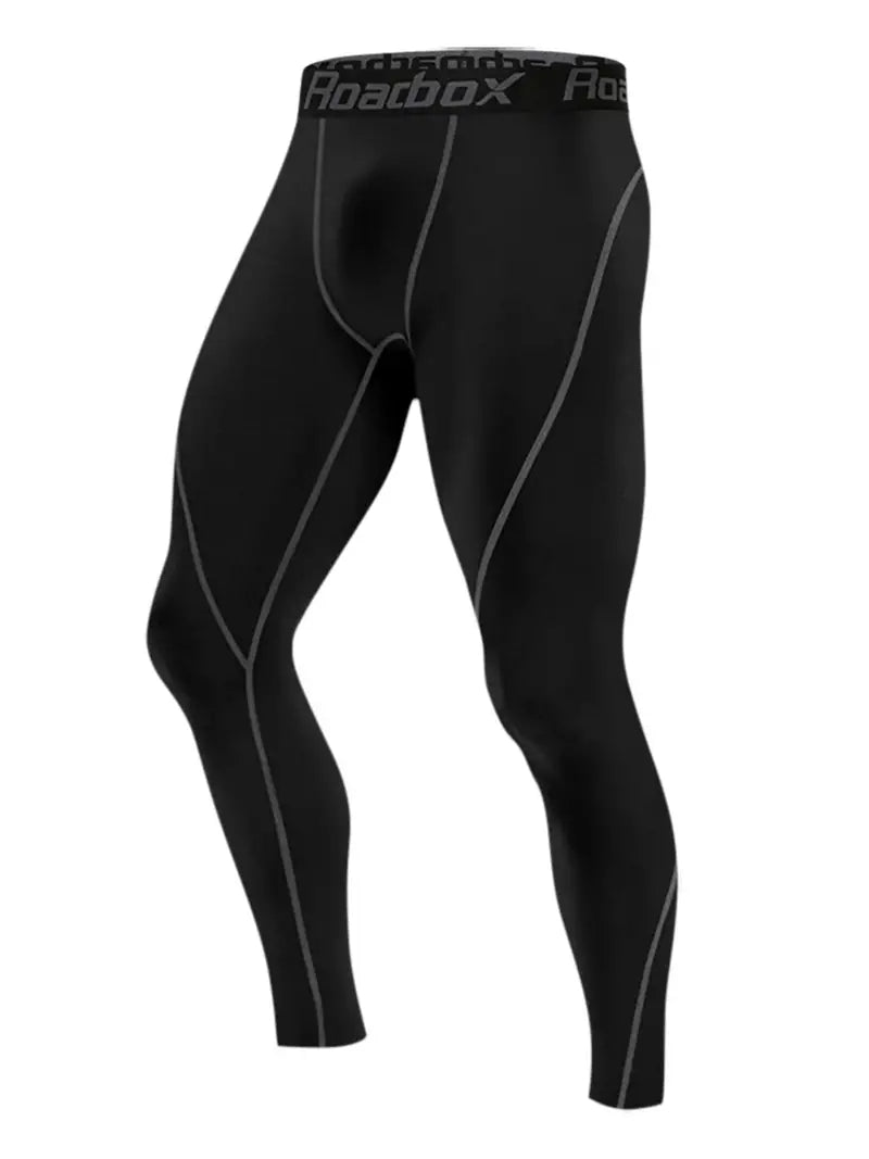 Men's Compression Pants Athletic Base Layer Cycling Tights Leggings 4 Pack-SNO-77