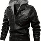 Leather Jackets for Men - Black and Brown Real Lambskin Mens Motorcycle Jacket-SNO-89