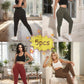 5-Packs High Waist Yoga Leggings With 4 Button Pockets, Multipack Butt Lifting Tummy Control Workout Running 4 Way Stretch Cargo Sports Pants, 5pcs Leggings Set-SNO-46