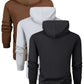 3-Pack Men's Spring And Autumn Long-sleeved Pocket Hooded Sweatshirts, Fashionable Casual Sports Outing Tops-SNO-88