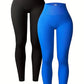 2-Pack Seamless Women's High Waisted Yoga Leggings Comfort Stretch Ribbed Workout Pants, Athletic Tights For Women-SNO-30