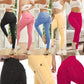 5-Packs High Waist Yoga Leggings With 4 Button Pockets, Multipack Butt Lifting Tummy Control Workout Running 4 Way Stretch Cargo Sports Pants, 5pcs Leggings Set-SNO-46