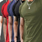 5-Piece Men's Fashion Sports T-Shirt, Summer Casual Stretch Crew Neck T-Shirt-SNO-72