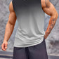 5Pieces Mens Sleeveless Tank Fitness Muscle Workout T Shirt Round Neck Gradient Everyday Sports Vest T Shirt Tops-SNO-65