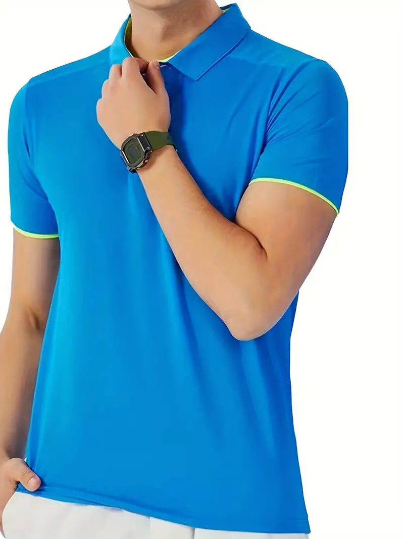 Pack Of 6 Men's Breathable Quick-Dry Golf & Running Polo Shirts-SNO-86