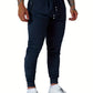 Mens Active Joggers - Soft, Breathable, Water-Resistant Casual Pants with Zipper Pockets for Athletic Workout, Running, and Everyday Wear - Comfortable, Relaxed Fit, and Stylish Design-SNO-69