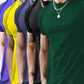 5-Piece Men's Fashion Sports T-Shirt, Summer Casual Stretch Crew Neck T-Shirt-SNO-72