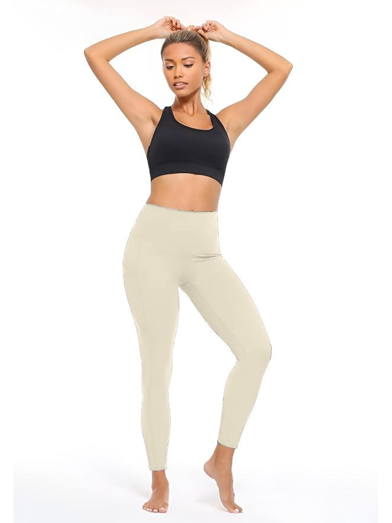 Slim Fitted High Waisted Pocket Leggings