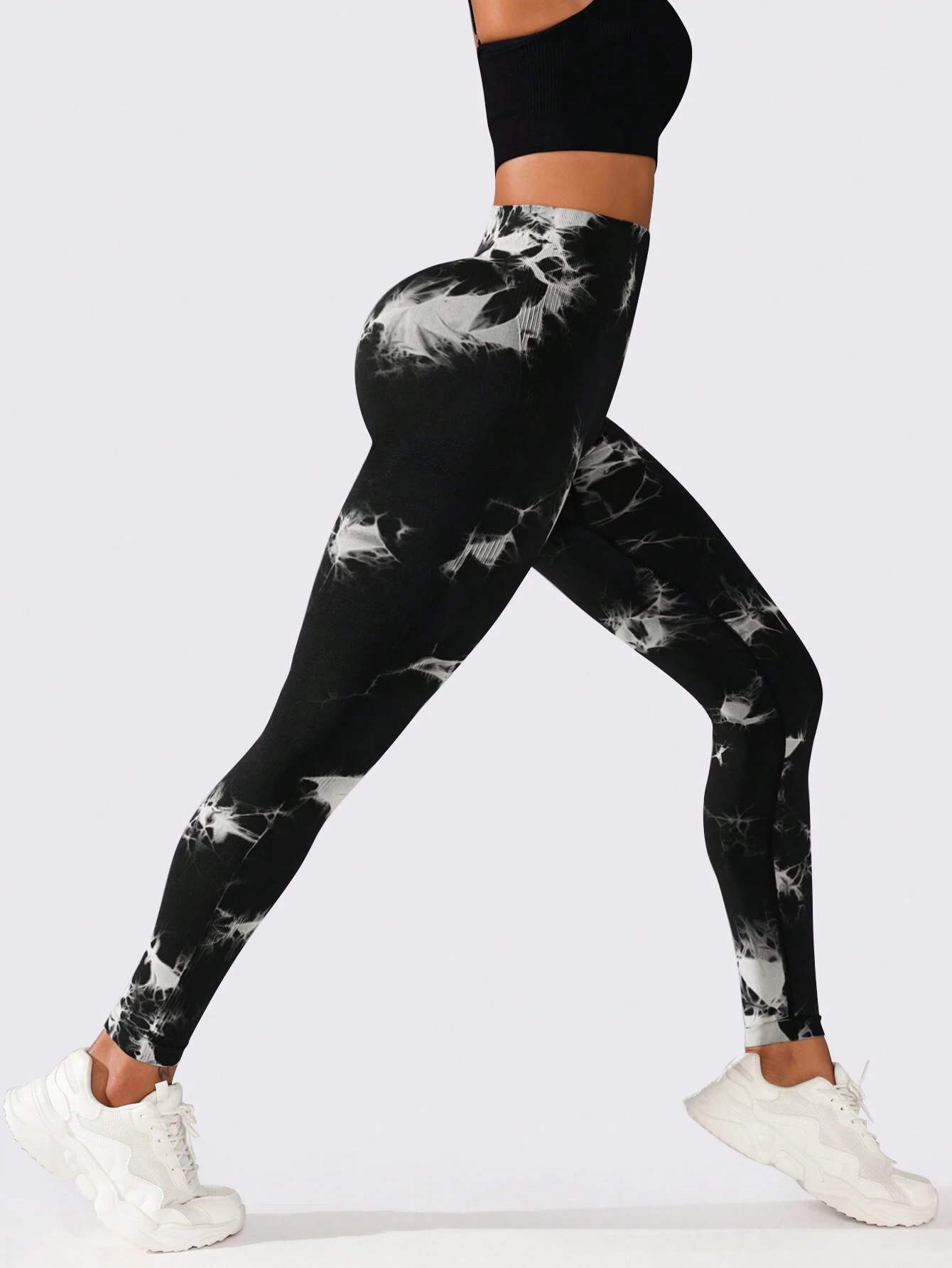 High Waisted Tie Dye Yoga Leggings