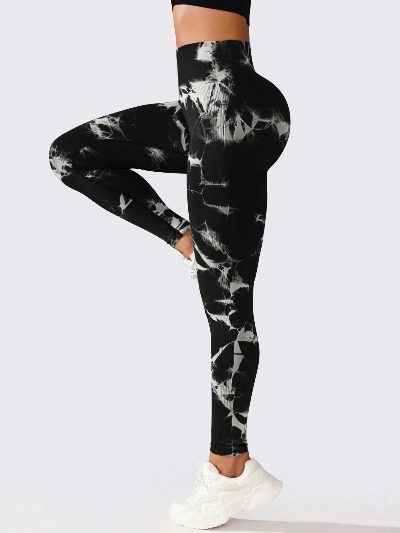 High Waisted Tie Dye Yoga Leggings