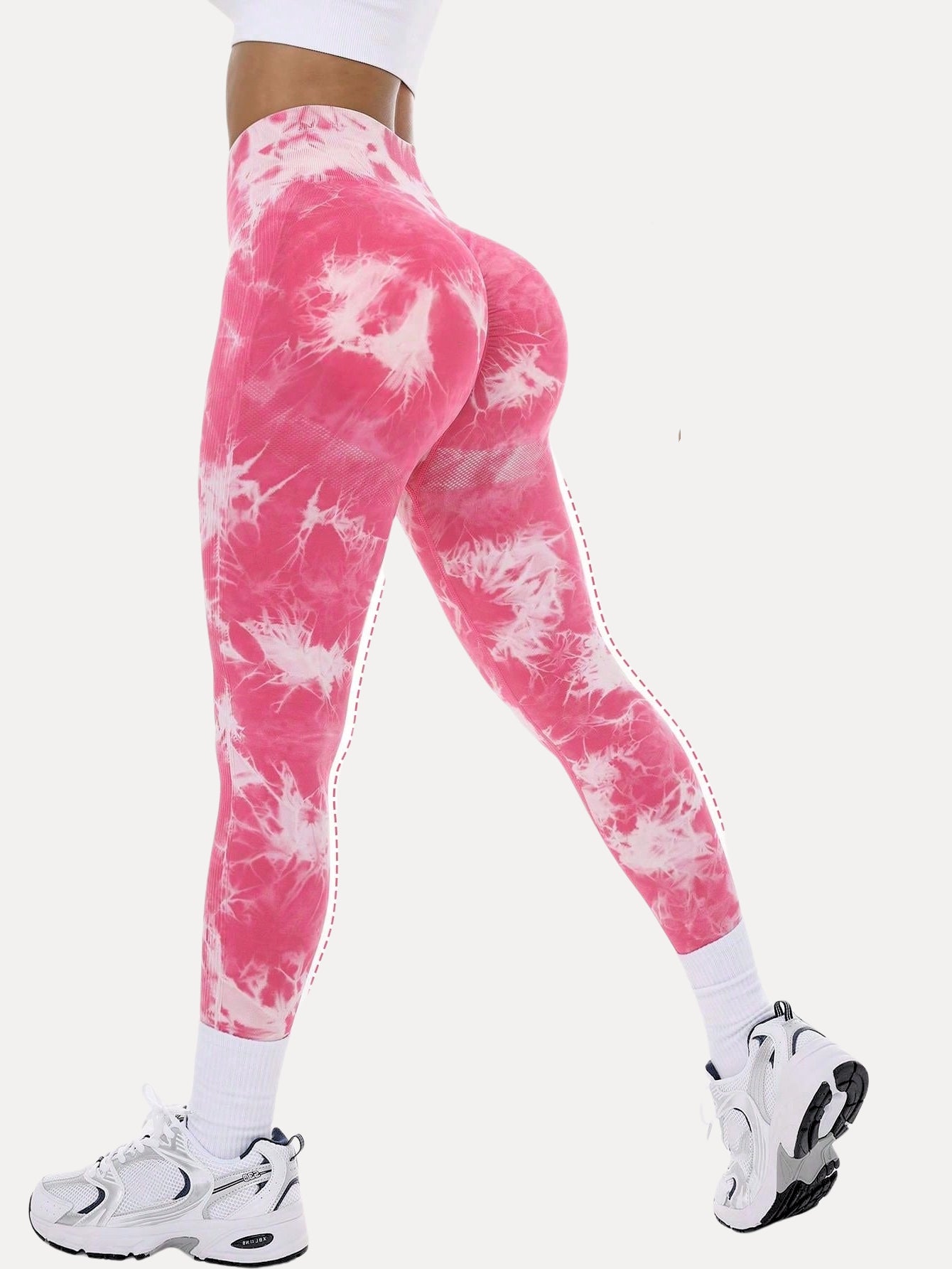 Jeskhi High Waisted Tie Dye Yoga Leggings