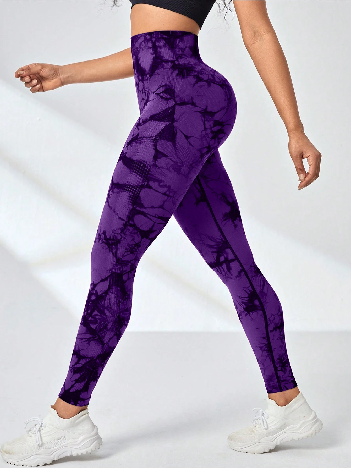 High Waisted Tie Dye Yoga Leggings