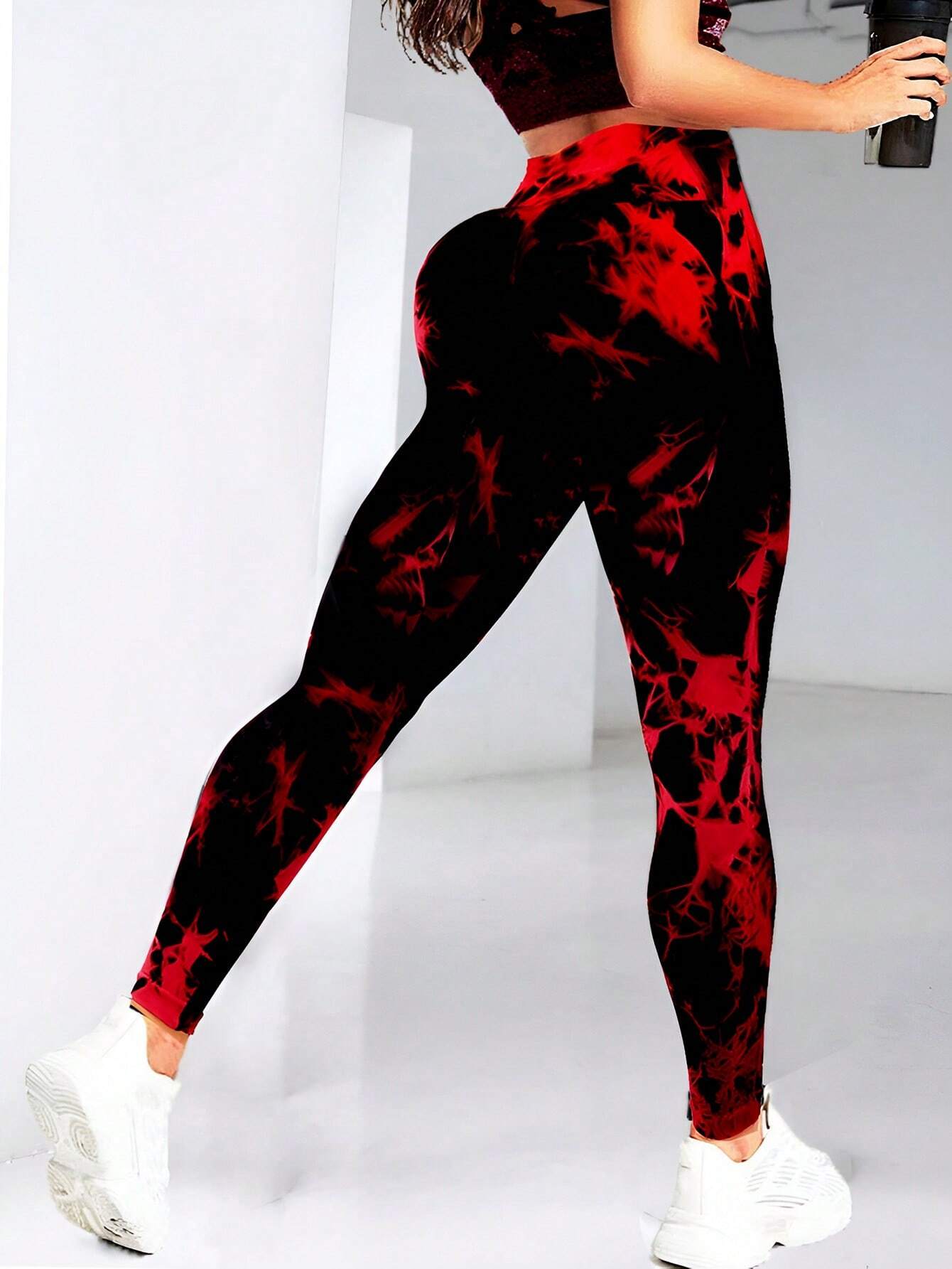 High Waisted Tie Dye Yoga Leggings