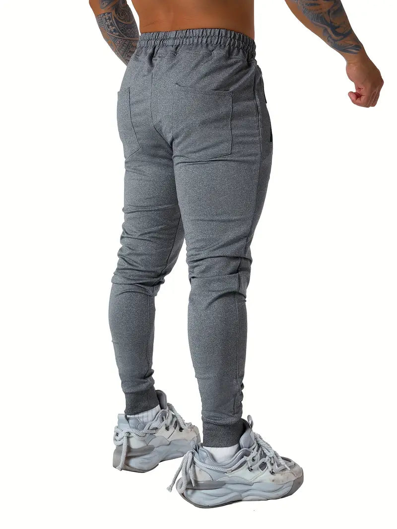 Mens Active Joggers - Soft, Breathable, Water-Resistant Casual Pants with Zipper Pockets for Athletic Workout, Running, and Everyday Wear - Comfortable, Relaxed Fit, and Stylish Design-SNO-69