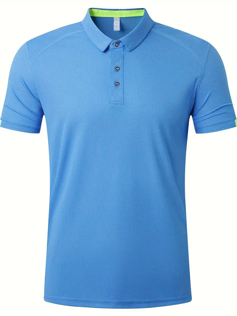 Pack Of 6 Men's Breathable Quick-Dry Golf & Running Polo Shirts-SNO-86