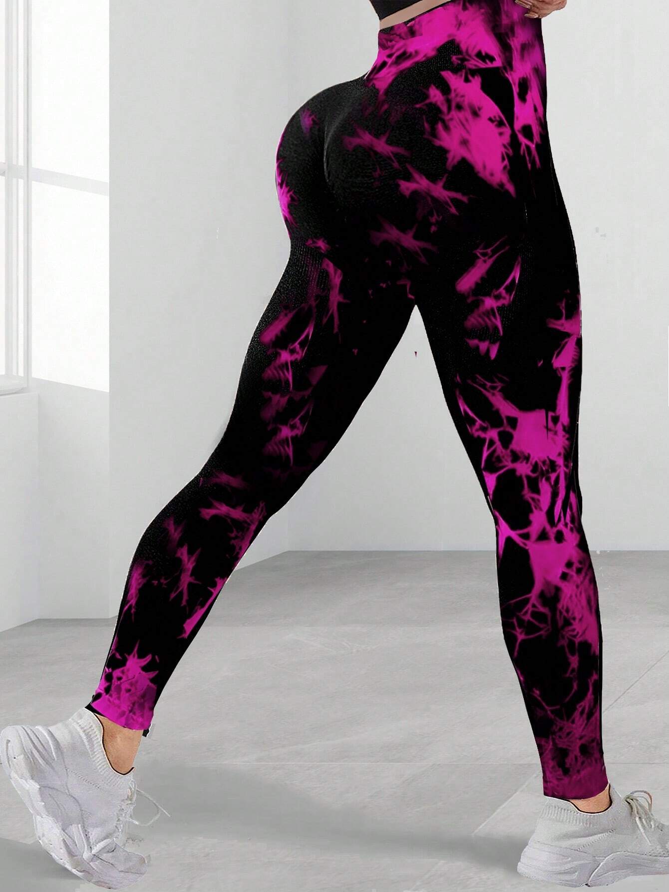 High Waisted Tie Dye Yoga Leggings