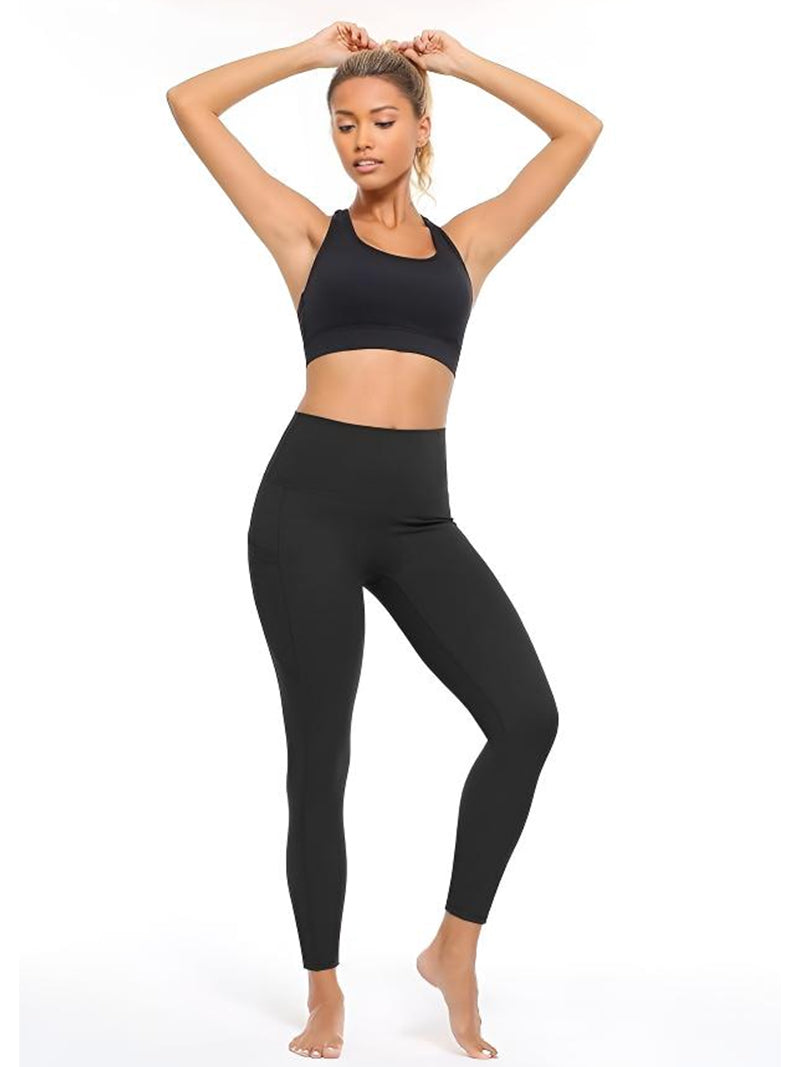 Slim Fitted High Waisted Pocket Leggings