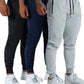 3PCS Mens Jogging Casual Pants Joggers Sweatpants Active Athletic Workout Sweatpants for Men-SNO-62