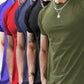 5-Piece Men's Fashion Sports T-Shirt, Summer Casual Stretch Crew Neck T-Shirt-SNO-72