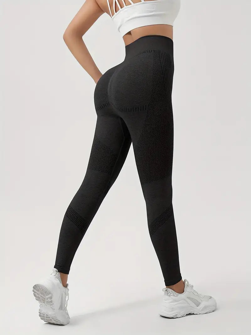 2-Pack High-Waisted Yoga Pants For Women - Butt Lifting, Breathable.Slight Stretch, Solid Color Activewear For Running, Gym, Fitness, AndCasual Style - Perfect For Fall, Winter And All Seasons-SNO-19