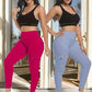 2-Pack High-Waisted Yoga - Tummy Control Leggings, Lifted Butt, 4 Buttoned Pockets, Moisture-Wicking, Breathable, Four-Way Stretch Fitness Pants for Running, Gym, and Yoga Enthusiasts-SNO-45