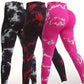 3pcs Tie Dye Trousers Spring And Autumn Seamless High Waisted Elastic Women's Sports Tights Hip Twist Lifting Yoga Pants-SNO-29