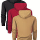 3-Pack Men's Spring And Autumn Long-sleeved Pocket Hooded Sweatshirts, Fashionable Casual Sports Outing Tops-SNO-88