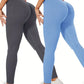 2 Packs Solid Color Skinny Leggings, Casual High Waist Stretchy Seamless Leggings, Women's Clothing-SNO-5