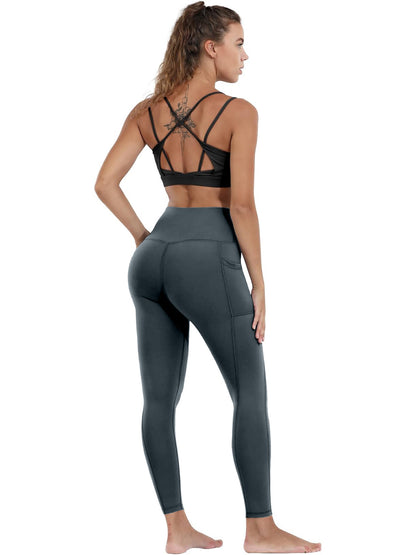 Slim Fitted High Waisted Pocket Leggings