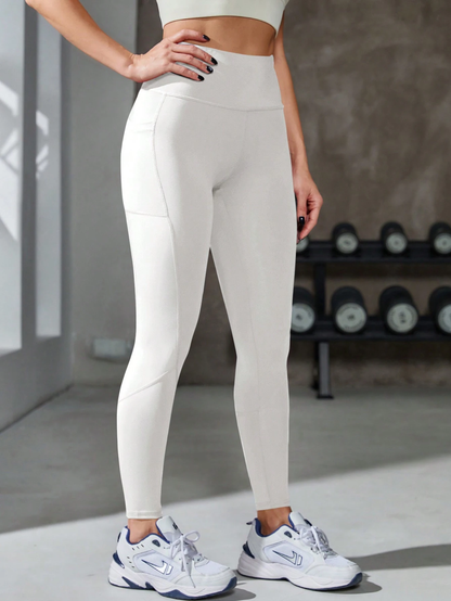 Slim Fitted High Waisted Pocket Leggings